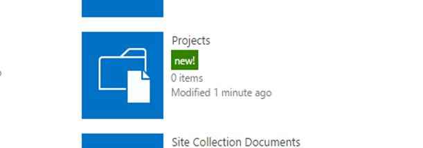 new document library